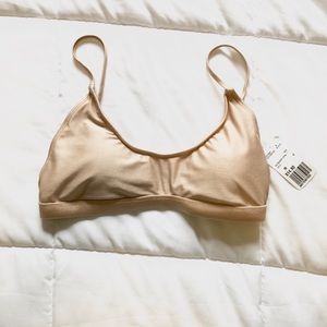 *NWT* Gold bikini top